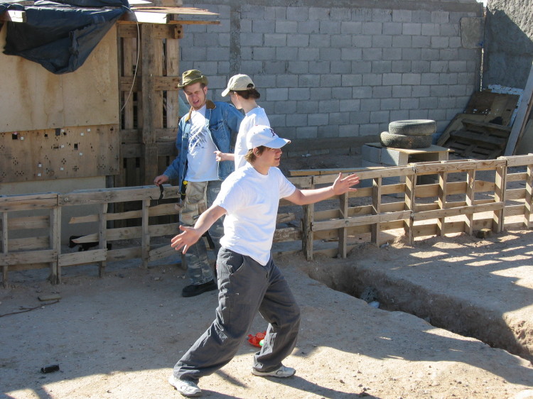 Image 11 of 168
travis blesses the worksite