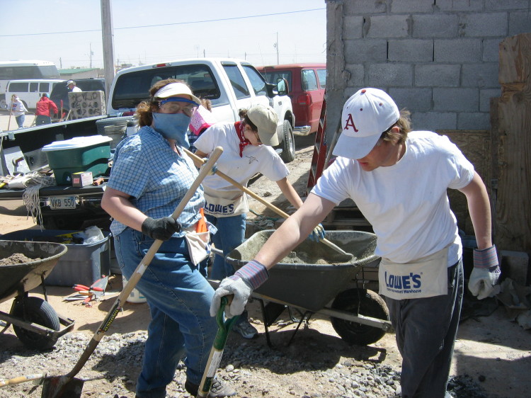 Image 39 of 168
gilia, val, and travis make concrete