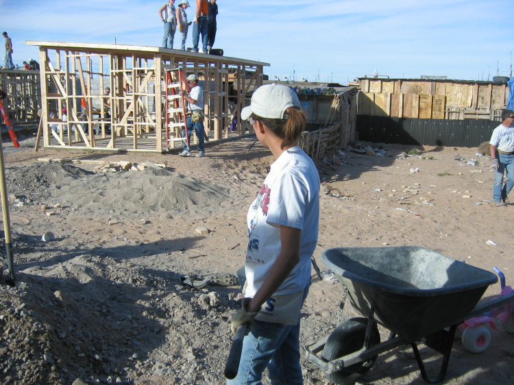 Image 105 of 168
jen checks on the owasso groups' progress