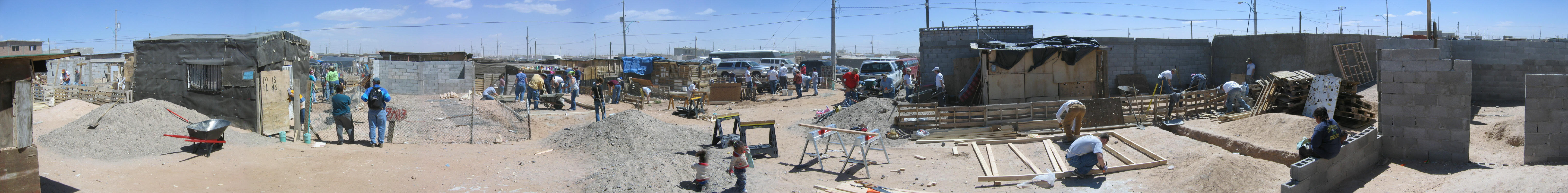 Image 168 of 168
very large "stitched" image. work site during first day
